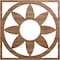 Ekena Millwork Blume Wood Fretwork Pierced Ceiling Medallion, Walnut, 16"OD x 5 1/2"ID x 1/4"T CMWP16X16X0250BLWA - alternate 1